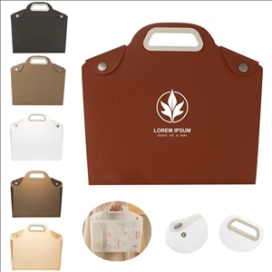 Portable File Folder With Snap Button